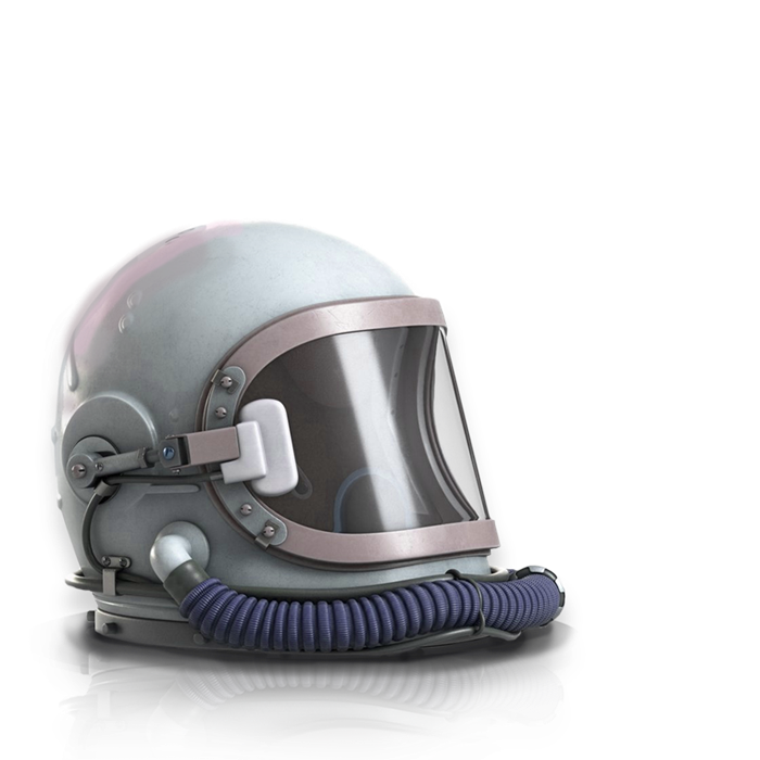 Il casco da astronauta simbolo della campagna Spoleto2030 del 2021