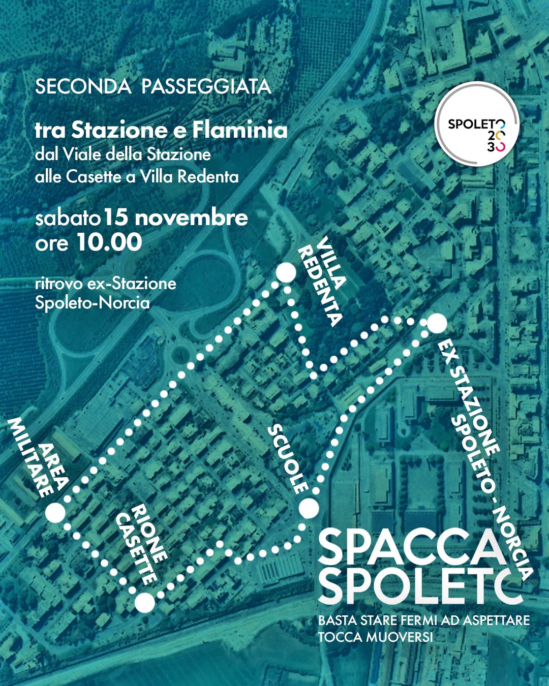 Post Spacca Spoleto, Tra Stazione e Flaminia
