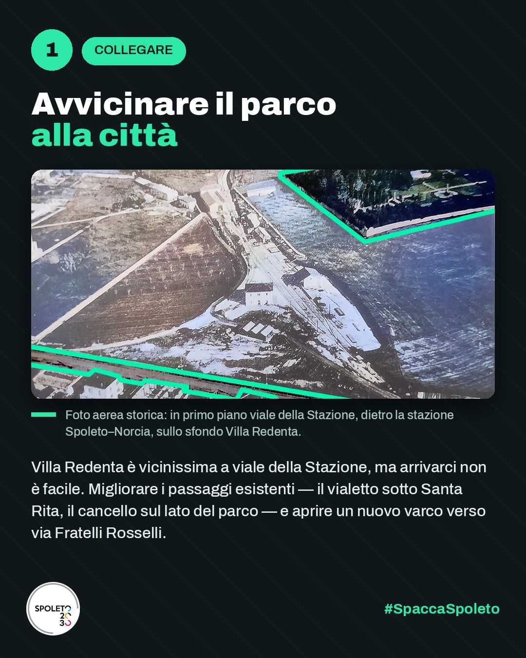 Post Spacca Spoleto, Tra Stazione e Flaminia